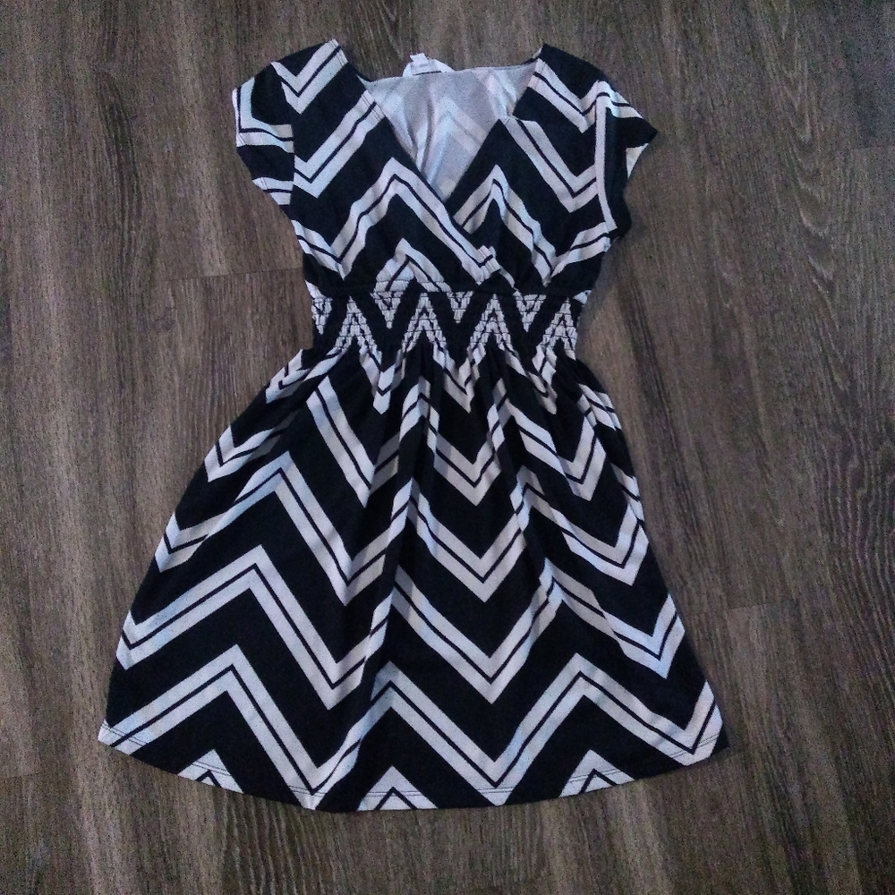 Stripped pattern dress